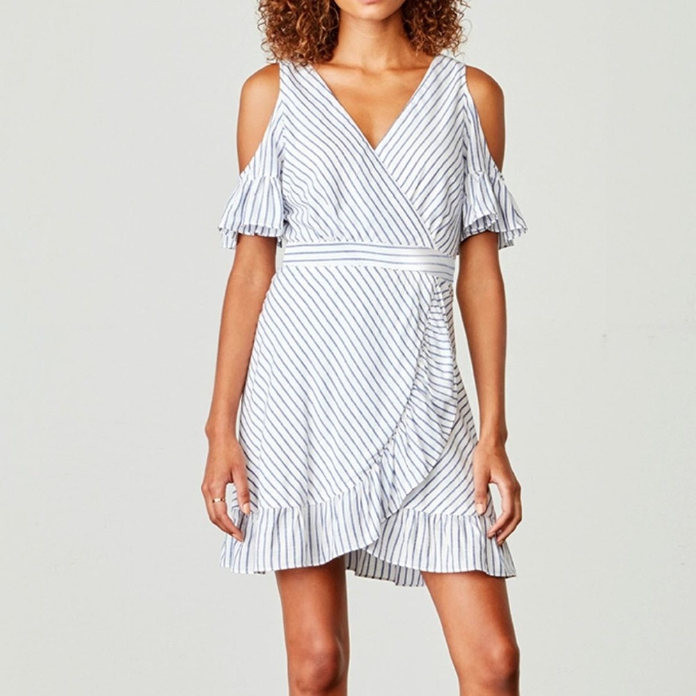 BB Dakota Faux Wrap Dress